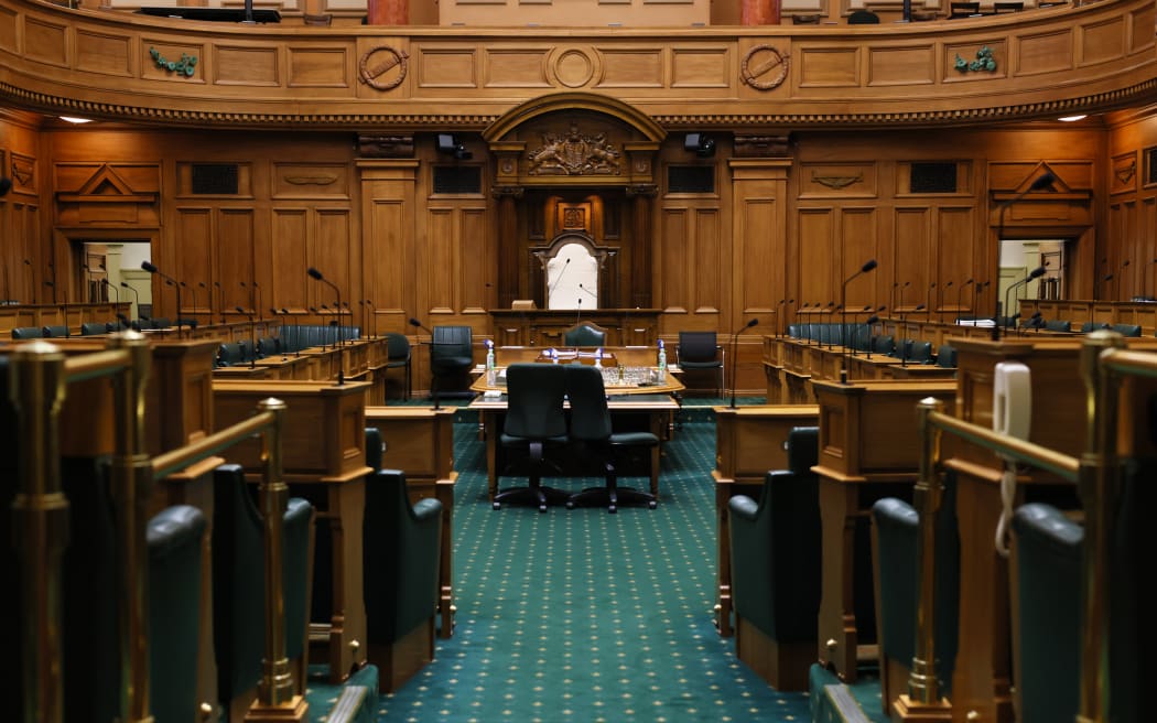Parliament's debating chamber sits empty