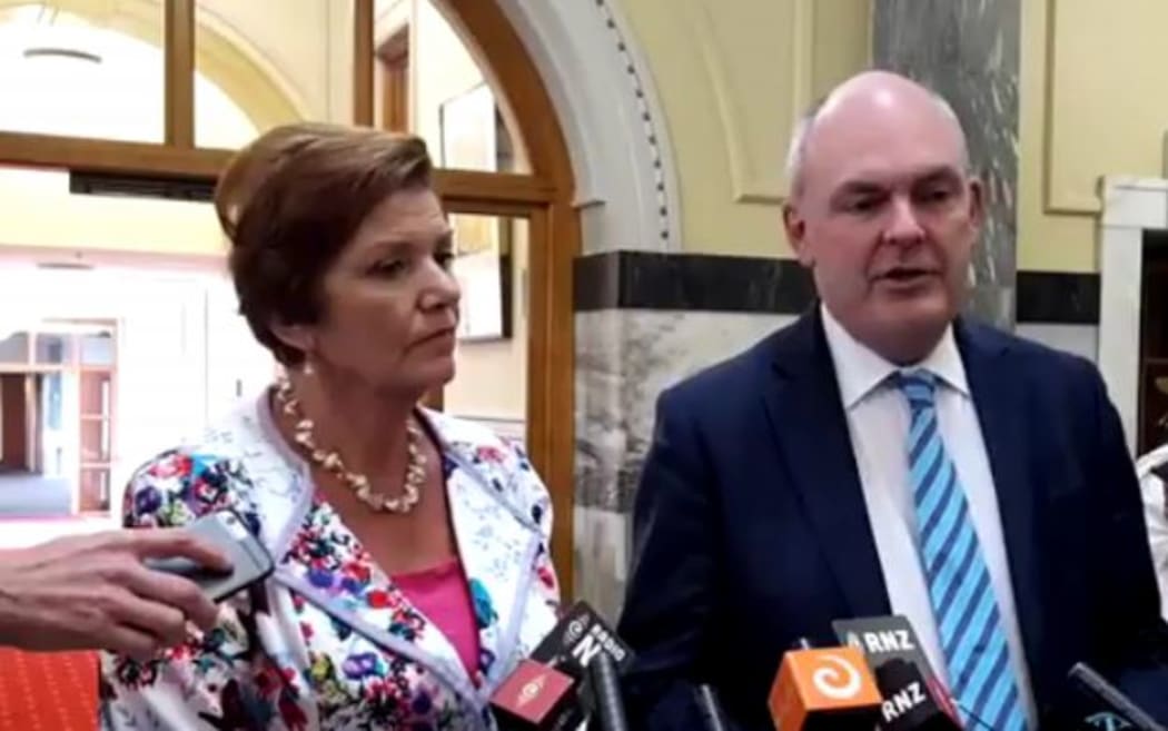 Steven Joyce and Anne Tolley