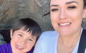 New Zealander Sarah Shaw and her six-year-old son Isaac spent three weeks in an ICE detainment centre in the US after making a visa error at the Canadian border. Supplied