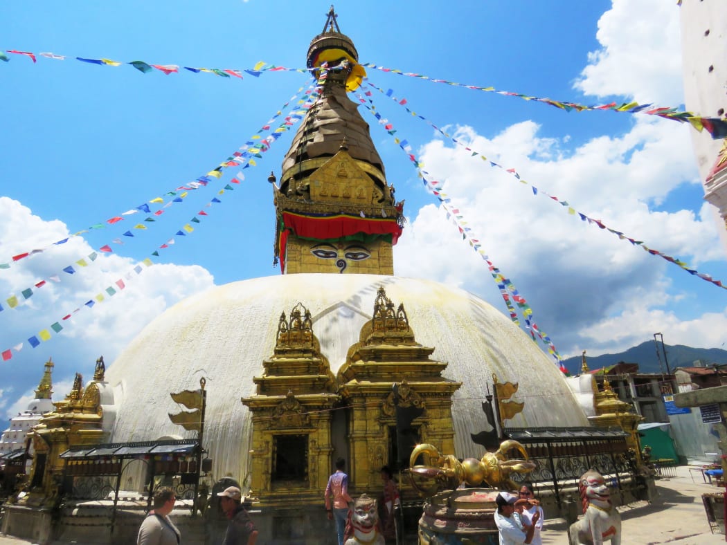 Swayambhunath Stupa (Monkey Temple) one of many UNESCO World Heritage sites in Kathmandu