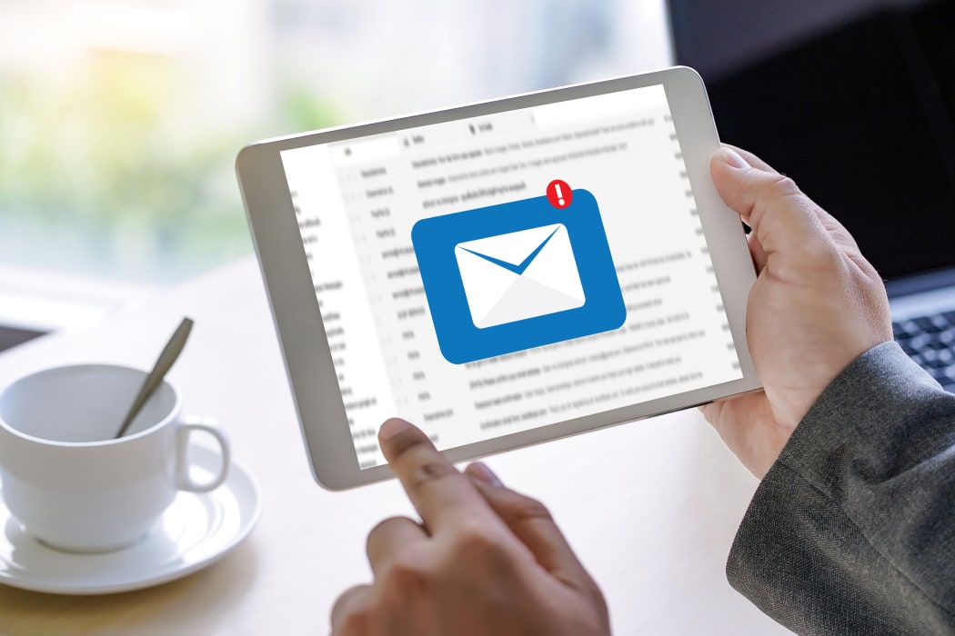 Mail Communication Connection message to mailing contacts phone Global Letters Concept