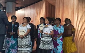 A Fijian cultural group perform in Wellington.