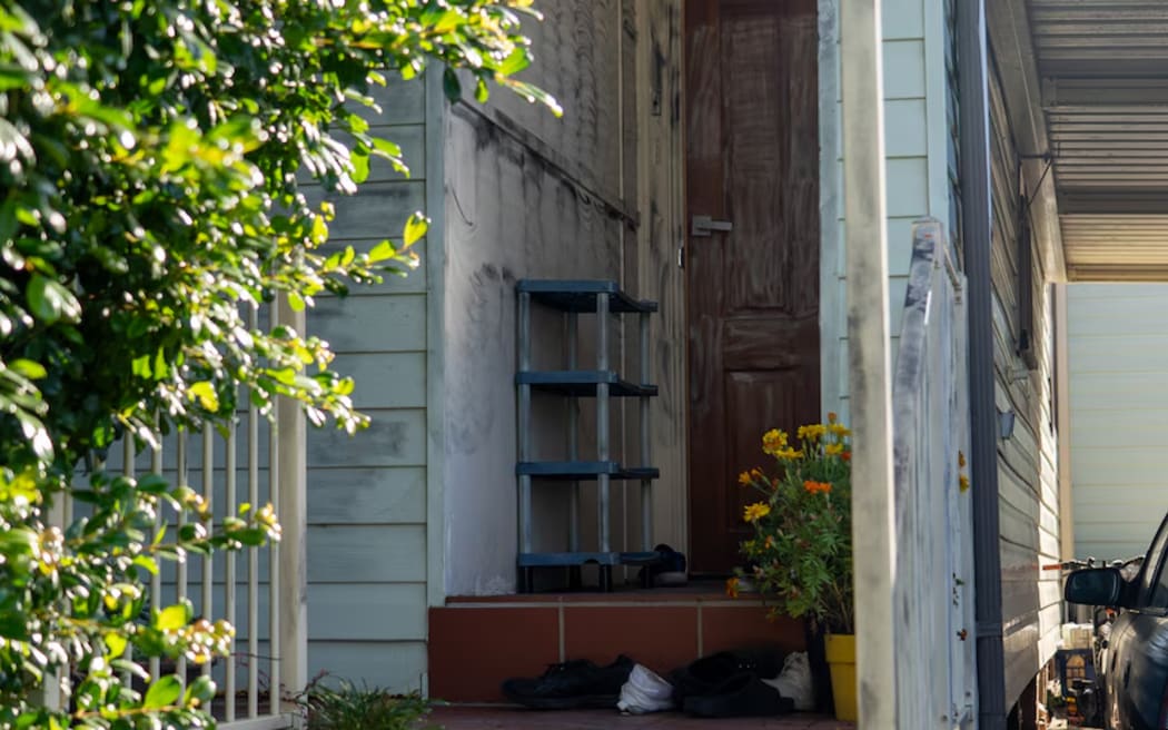 The Bankstown house where the mother of two was kidnapped on Thursday about 10.30pm.