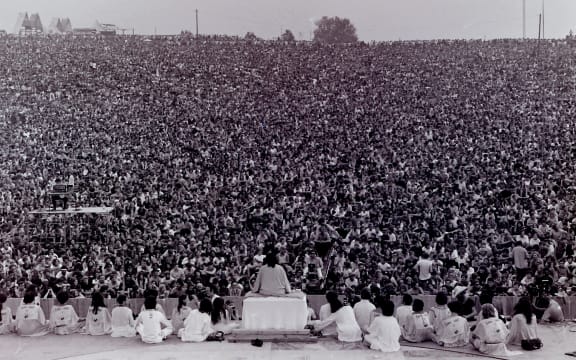 Swami opening Woodstock