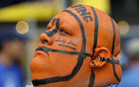 A fan showcases his creativity.