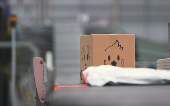 A parcel at NZ Post.