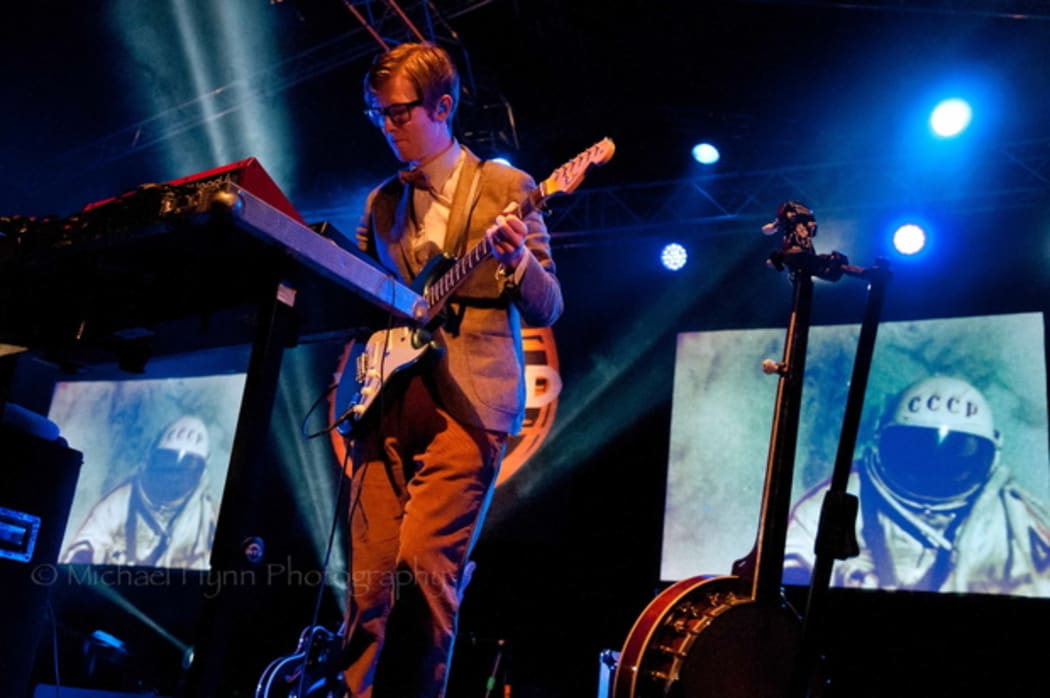 Public Service Broadcasting live at WOMAD 2015
