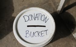 Donation bucket
