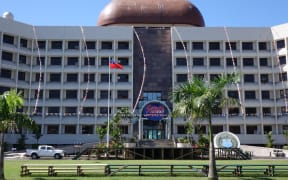 Samoa Government Building FMFMII, ELEELE-FOU. Which includes the Ministry of the Prime Minister and Cabinet.