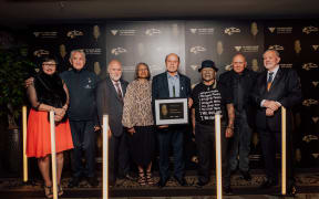 Ngā Tamatoa at the Te Reo awards ceremony Ngā Kākā Kura, 9 Dec 2022