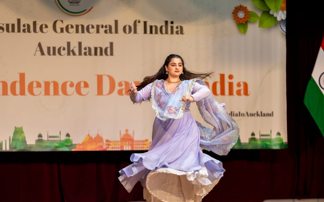 A cultural performance from the Auckland celebrations at Mahatma Gandhi Centre on Friday.