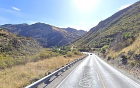 State Highway 6 near Cardrona-Roaring Meg Pack Track in Central Otago.