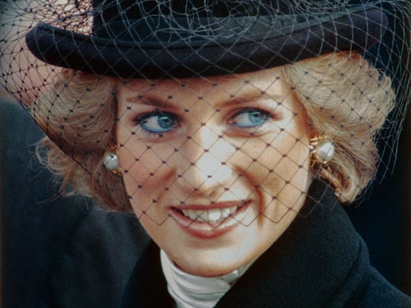 Diana, Princess of Wales attends the Armistice Day ceremonies for the 70th anniversary of the end of the First World War, on November 11, 1988 at Paris.