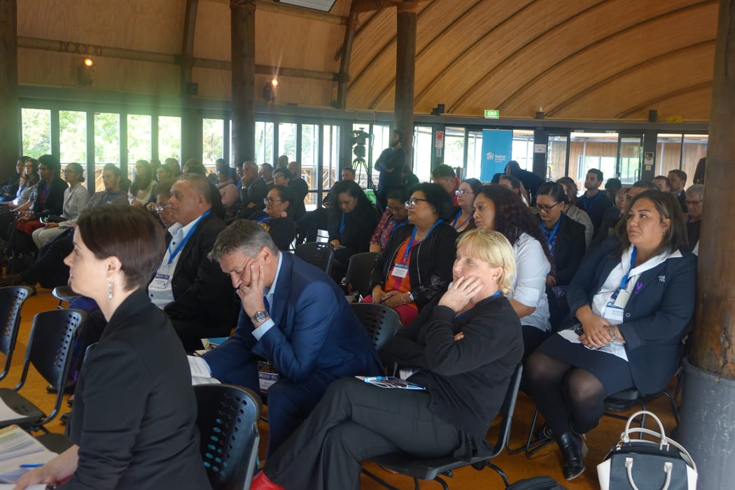 Delegates at the first Pacific Housing Forum in Auckland.
