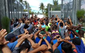 The 14th day of protest at the Manus Island detention centre 14-8-17