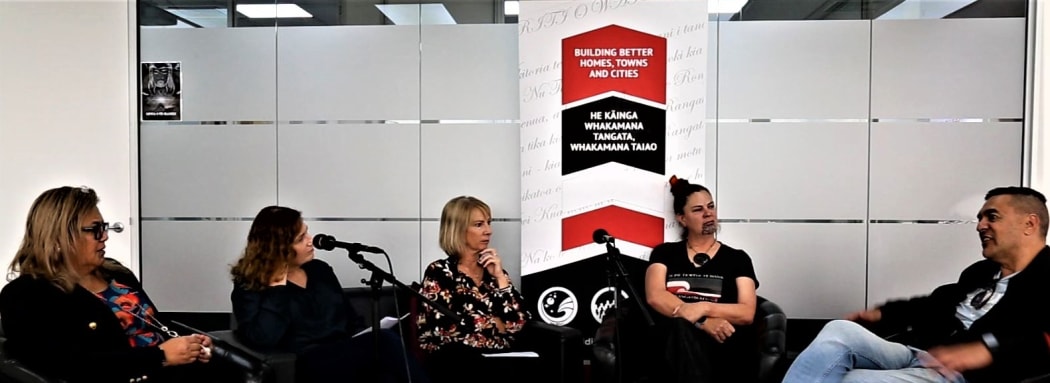 Left to right: Rihi Te Nana, Ruth Berry, Hope Simonsen, Gena Moses Te Kani and Julian Wilcox