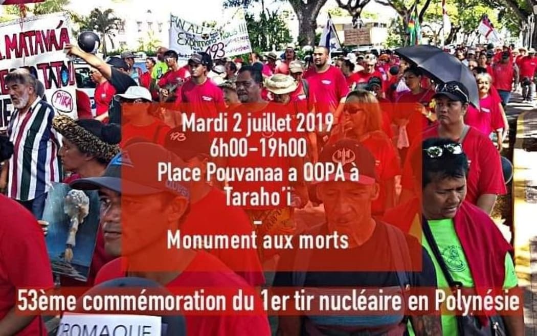 Nuclear test veterans commemorate France's 1st atomic weapons test in the South Pacific