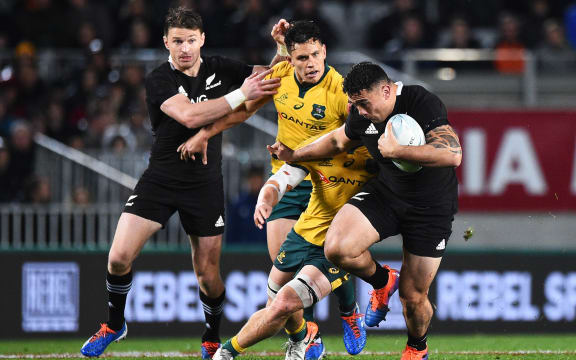 All Blacks player Codie Taylor during the 2nd Bledisloe Cup Rugby game. All Blacks v Australia. Auckland, New Zealand. Saturday 17 August 2019. ©Copyright Photo: Chris Symes / www.photosport.nz