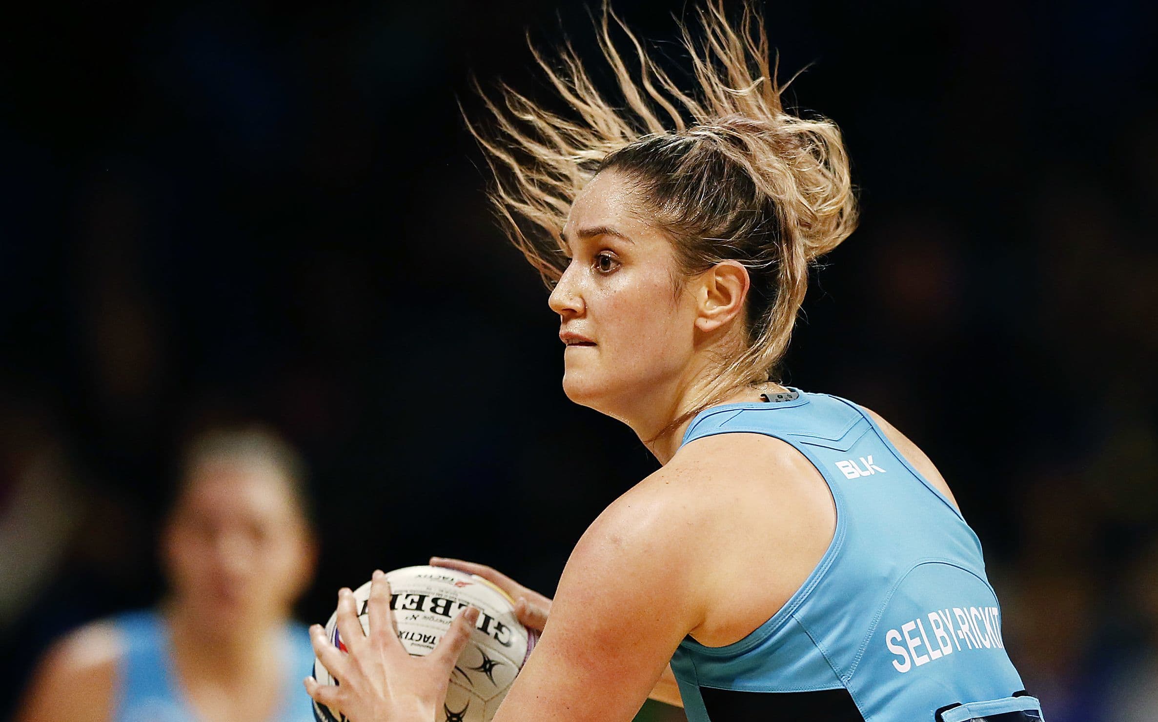 Te Paea Selby-Rickit of the Steel in action. 2017 ANZ Premiership.