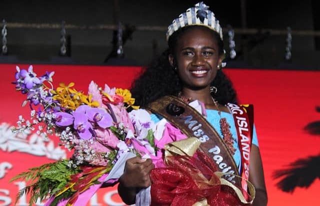 Miss Pacific Islands, Leoshina Mercy Kariha from Papua New Guinea was crowned early this morning at the Atele Indoor Stadium in Tonga. 1 December 2018.