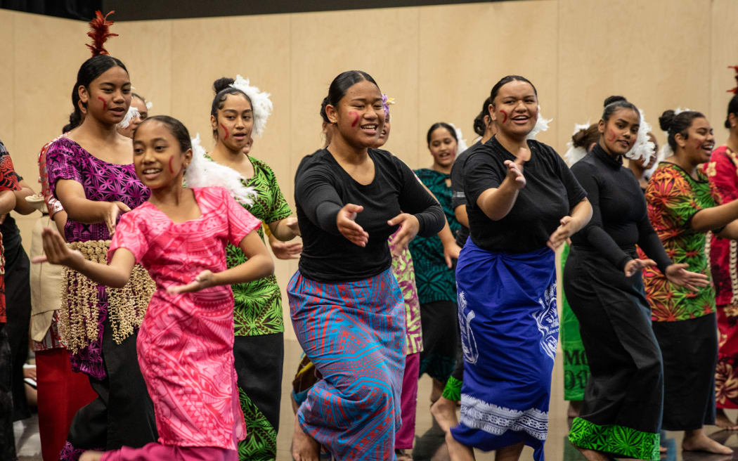 Te Aratai College and Mairehau High School Polyfest Group