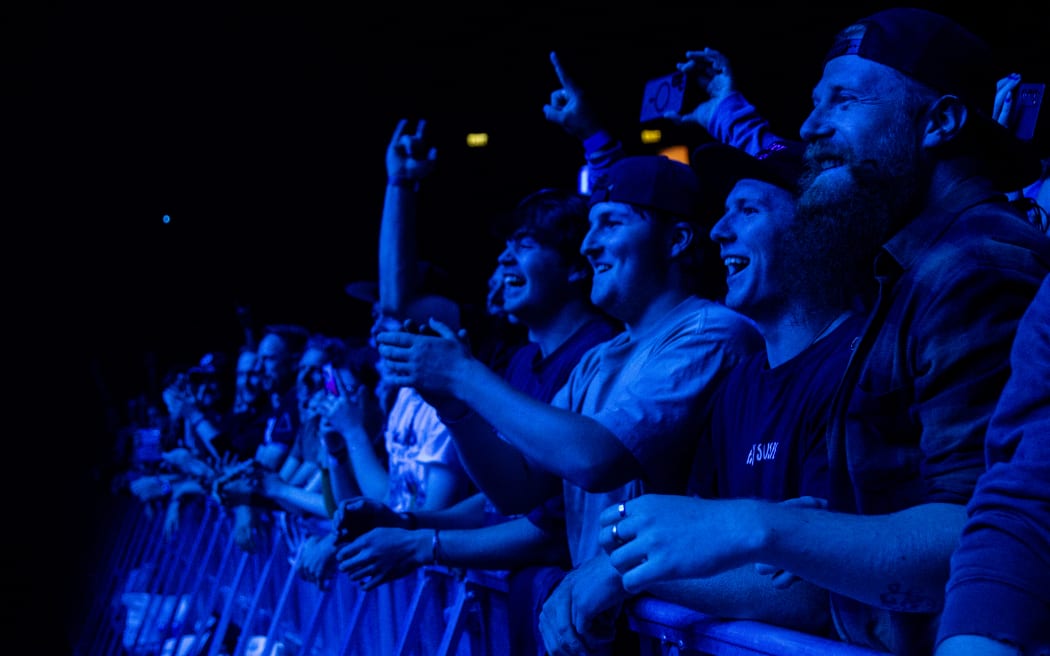 The crowd at the Highly Suspect show in Christchurch, 27 November 2024.