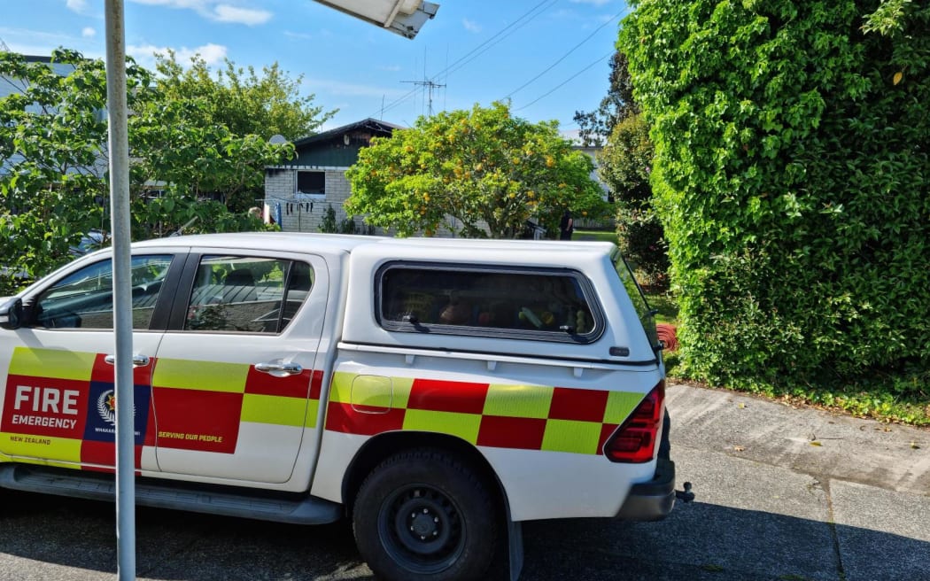 The scene of a fatal house fire in Hamilton, 2 November, 2023.
