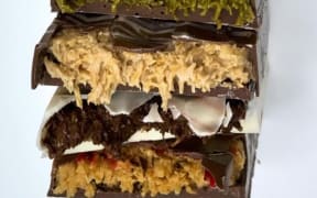 Nikita Joel recreated the viral Dubai chocolate bar, which includes a gooey, knafeh filling.