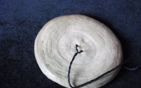 Porotiti upokohue - taonga puoro crafted by Alistair Fraser from a whale vertebra