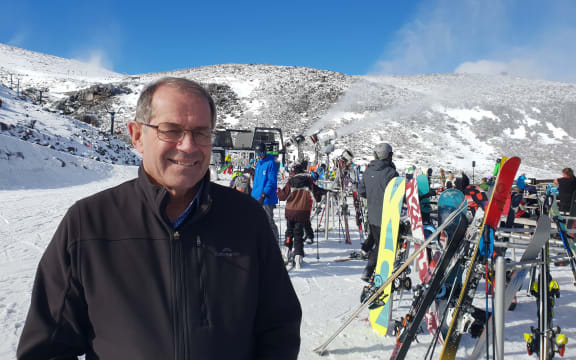 High on the slopes of Mt Ruapehu mayor Don Cameron says huge tourist numbers are putting considerable pressure on the district's water infrastructure.