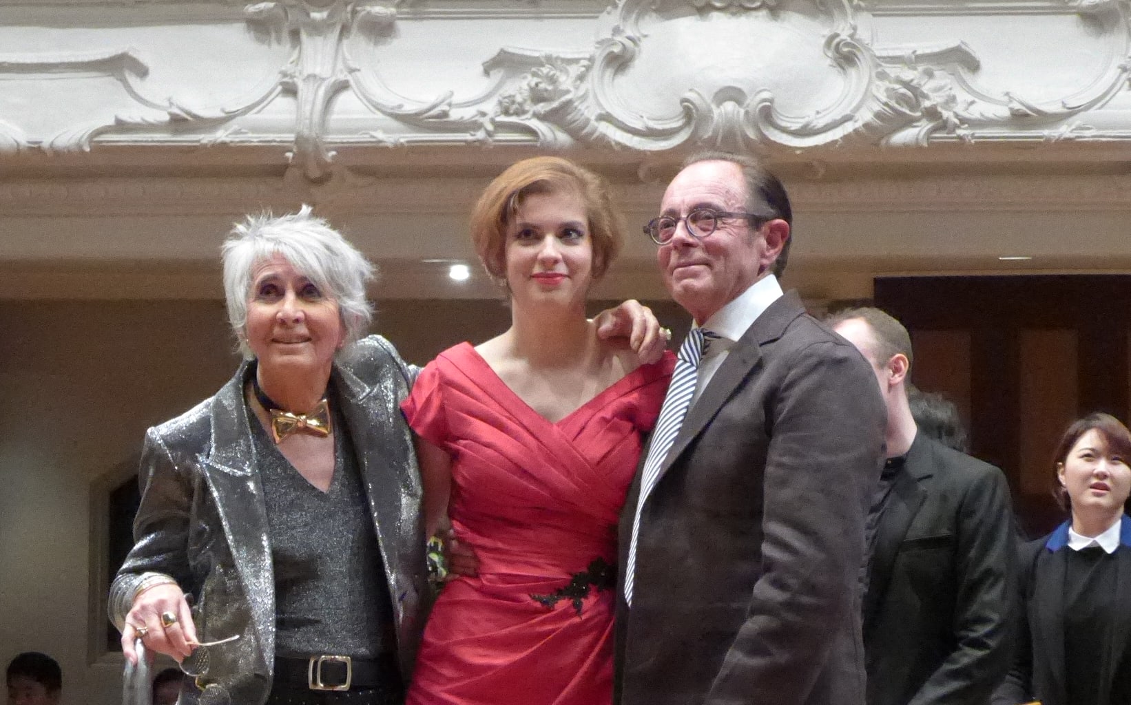 Christine, Lady Hill, winner Ioana Cristina Goicea and Sir Michael Hill