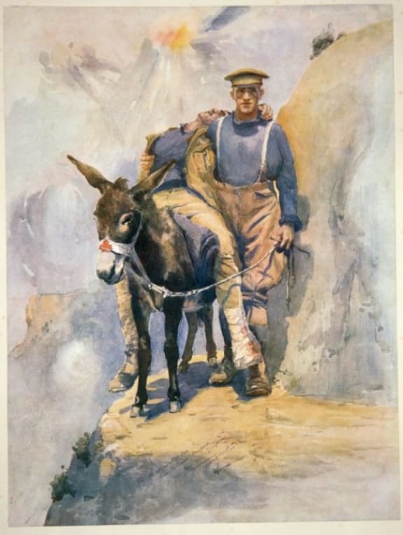 Simpson and his Donkey, Horace Moore Jones. Jenny Haworth, 11:05