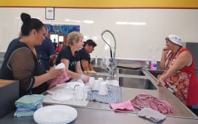 Edgecumbe volunteers for Ngāti Awa  Volunteers Army help out at Ruaihona Marae.