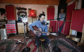 Marlon Williams playing in The Sitting Room, Lyttelton