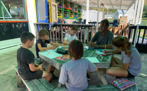 Tinui School temporarily runs out of the community hall and playgroup after Cyclone Gabrielle damaged the school building.