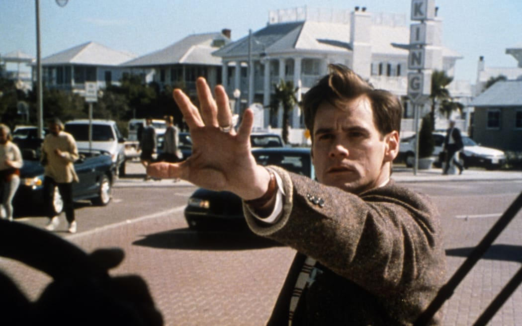 The Truman show 
1998
Real  Peter Weir
Jim Carey.
Collection Christophel © Paramount Pictures / Scott Rudin Productions (Photo by Paramount Pictures / Scott Rudin / Collection ChristopheL via AFP)