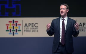Facebook founder Mark Zuckerberg told the APEC summit his company was responding to criticism over fake news appearing on the site.