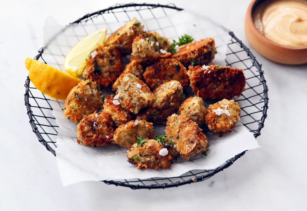 Kelly Gibney's crumbed mushrooms.