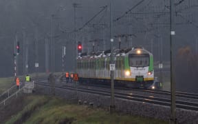 Investigators examine the railways damaged in an explosion on the rail line in Mika, next to Garwolin, central Poland on November 17, 2025, after the line presumably was targeted in a sabotage act. Polish Prime Minister Donald Tusk said on November 17, 2025 that an explosion which damaged a railway line to its close ally Ukraine was an "unprecedented act of sabotage". The damage, which authorities have said was discovered on Sunday, November 16, directly targeted "the security of the Polish state and its civilians," Tusk wrote on X. The explosion was on the rail link running from Warsaw to the Polish city of Lublin and connects to a line serving Ukraine.
