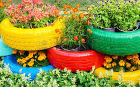 tyre planters