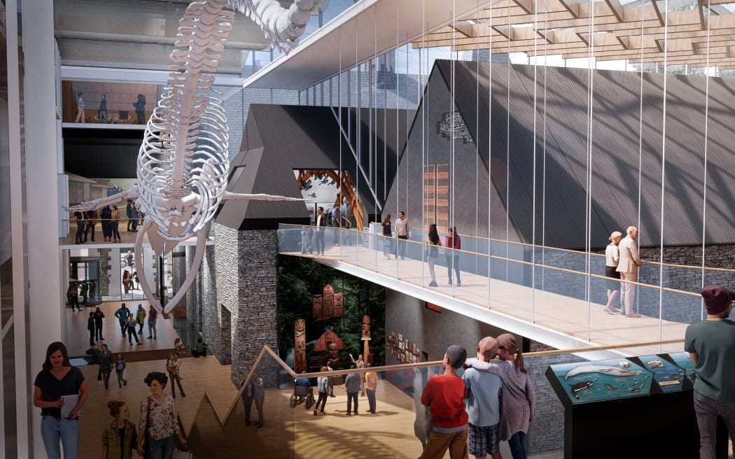 An interior view of the proposed atrium.