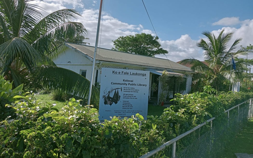 Tonga's first public library in Kolovai