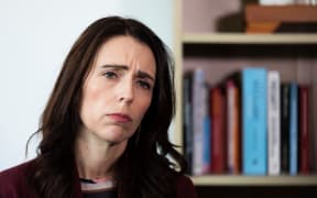 Prime Minister Jacinda Ardern addressing the media after announcing that NZ and France will lead global efforts to try to end the use of social media to organise and promote terrorism.