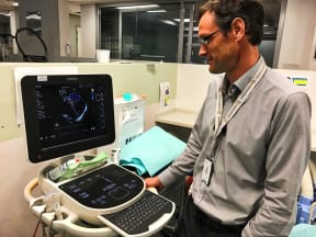 Dr Paul Young at work