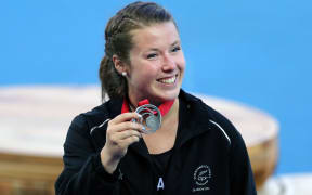 Julia Ratcliffe wins silver at the Commonwealth games, 2014.