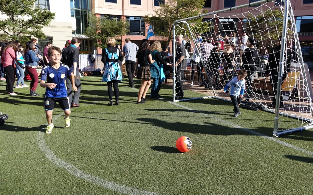 The "Fever Pitch Fan Hub" in Civic Square