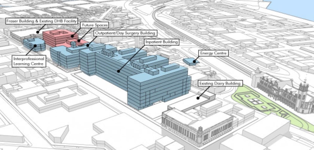 The plan for Dunedin Hospital.