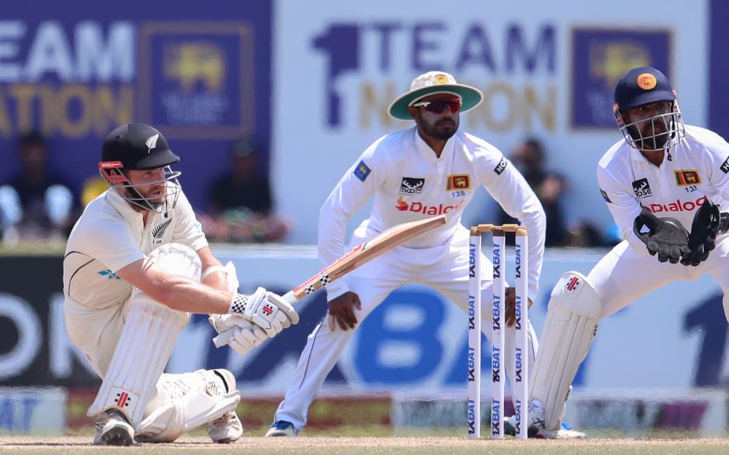 New Zealand's Kane Williamson in action during test series against Sri Lanka, 2024.