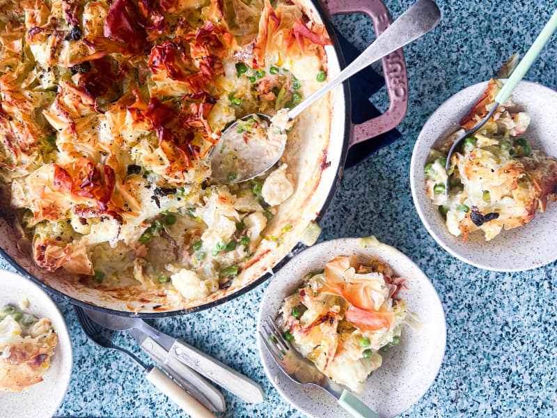 Crack & Pop Fish and Cauliflower Pie