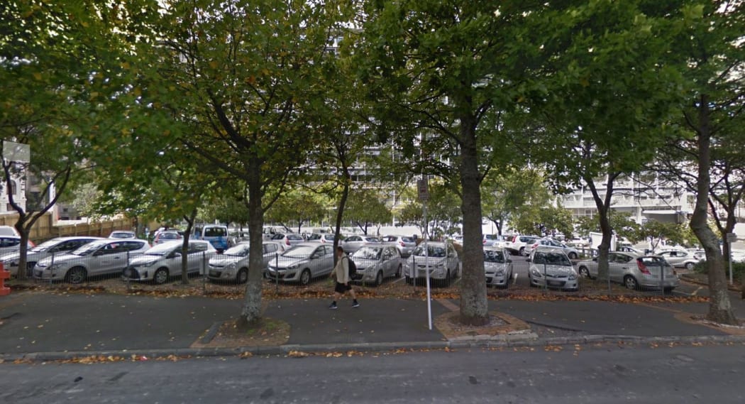A $28 million carpark sits adjacent to where the Aotea underground station will be built.